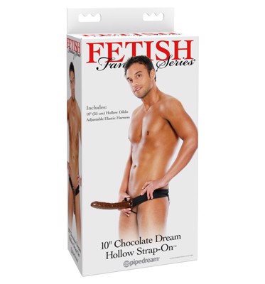 Imagen de Arnés y Dildo Hueco Fetish Fantasy Chocolate
